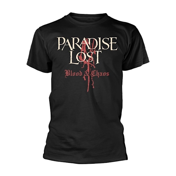 Paradise Lost Unisex Vuxen Blod Och Kaos T-Shirt S Svart Black S