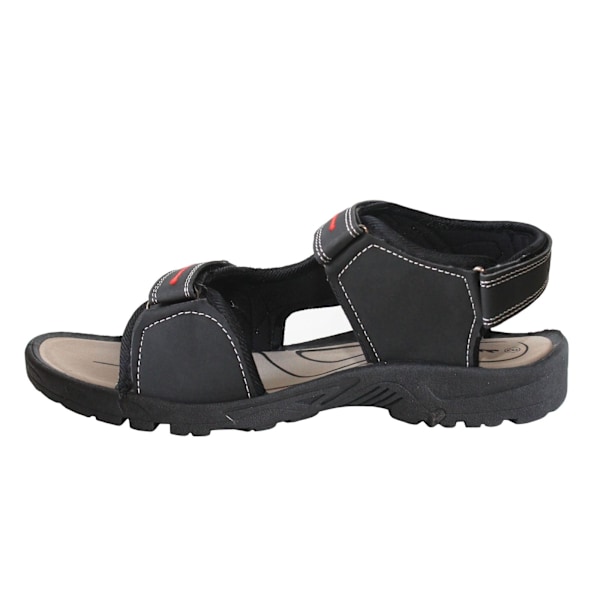 PDQ herr trippel touch fästsportssandaler 11 UK svart/grå Black/Grey 11 UK