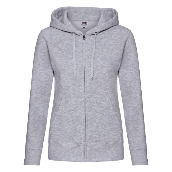 Fruit of the Loom Dam/Damer Lady Fit Hoodie 2XL Heather Grå Heather Grey 2XL