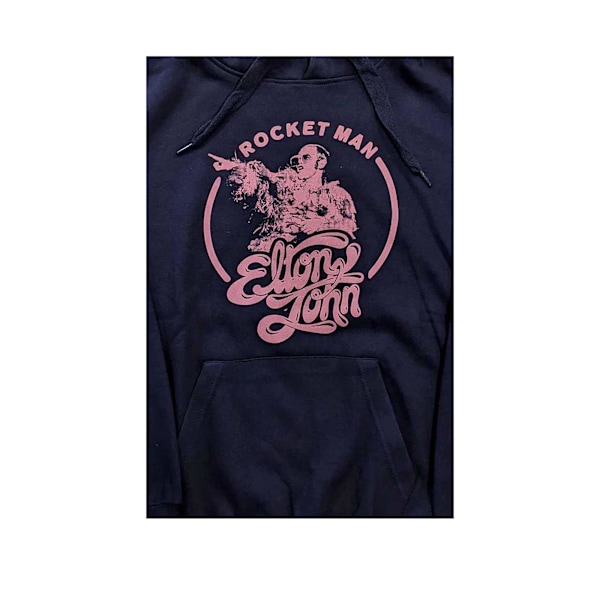 Elton John Unisex Vuxen Rocket Man Pullover Hoodie M Marinblå Navy Blue M