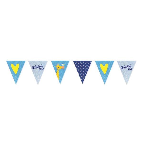 Amscan On Your Christening Day Blå Vimpel Banner En Storlek Blå Blue One Size