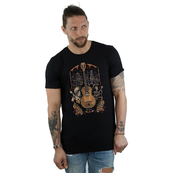 Disney Coco Gitarr Poster T-shirt M Svart Black M