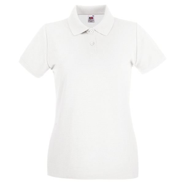 Fruit of the Loom Dam/Dam Premium Poloskjorta M Vit White M