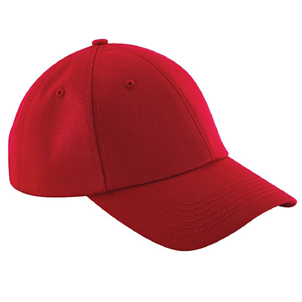 Beechfield Unisex Authentic 6 Panel Baseball Cap (2-pack) På Classic Red One Size