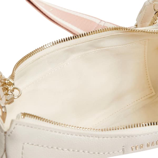 Ted Baker Axelväska i läder för damer, en storlek, elfenben Ivory One Size