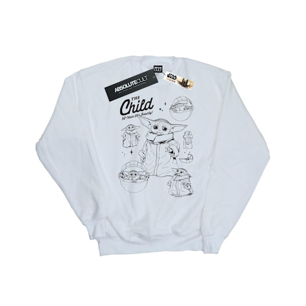 Star Wars Dam/Damer The Mandalorian 50 år gammal Bounty Sweatshirt White M