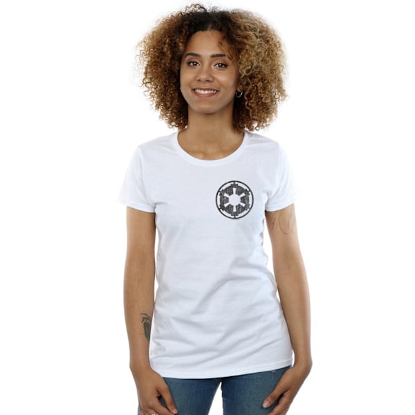 Star Wars Dam/Damer The Mandalorian Galactic Empire Insigni White XXL