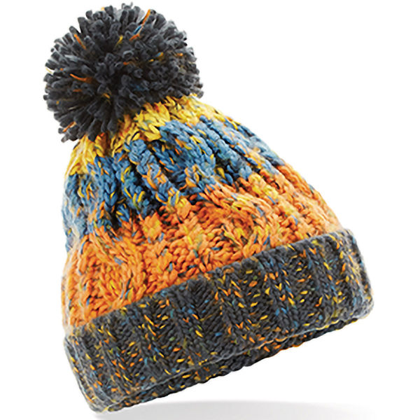 Beechfield Junior Unisex Corkscrew Beanie One Size Retro Blues Retro Blues One Size