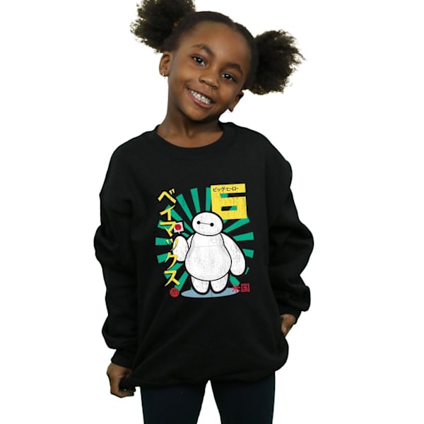 Big Hero 6 Pojkar Baymax Lollipop Sweatshirt 5-6 År Svart Black 5-6 Years