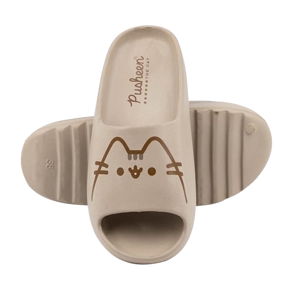 Pusheen Girls Molded Fotbädd Sliders 13 UK Child Brown Brown 13 UK Child