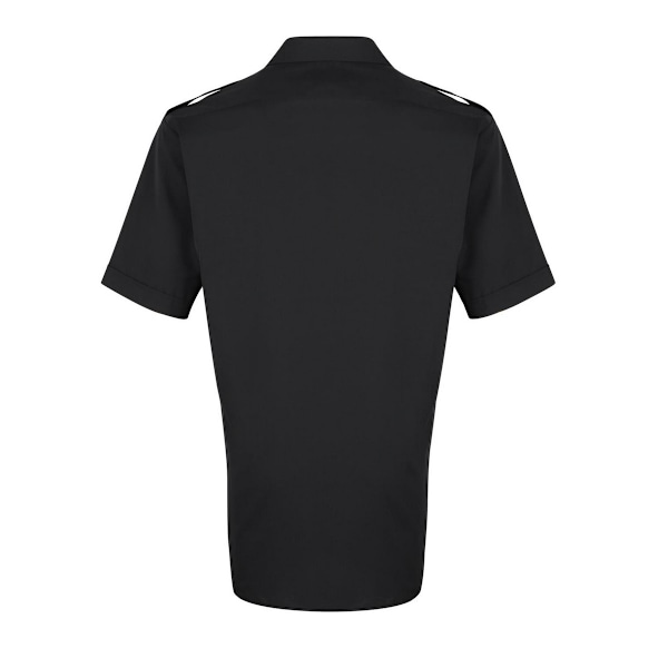Premier Herr Kortärmad Pilotskjorta 16.5in Svart Black 16.5in