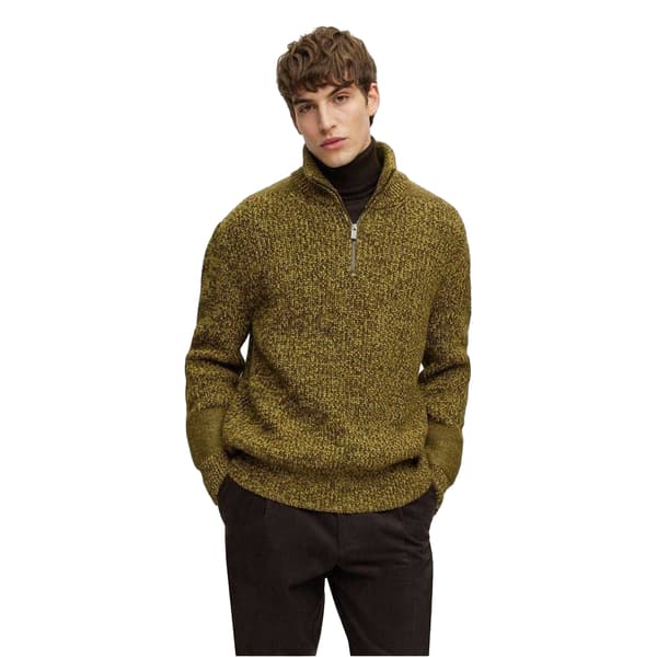 Boss Herr Tröja Normal Passform XXL Grön Green XXL
