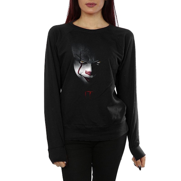 It Dam/Damer Pennywise Stare Bomullströja XL Svart Black XL