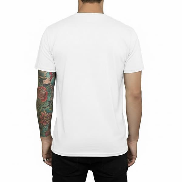Superman Herr Marmor Bomull Logotyp T-shirt 3XL Vit White 3XL