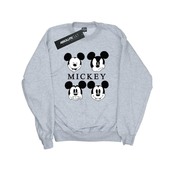 Disney Herr Four Heads Mickey Mouse Bomullströja XXL Sport Sports Grey XXL