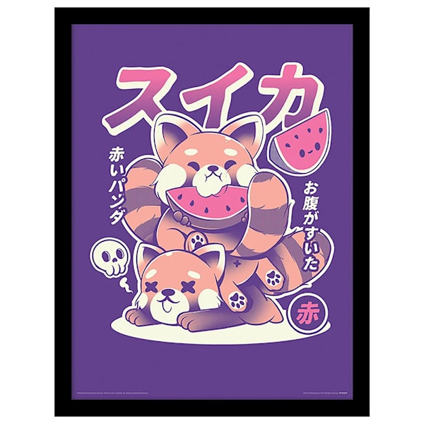 Ilustrata Vattenmelon Print 40cm x 30cm Lila Purple 40cm x 30cm