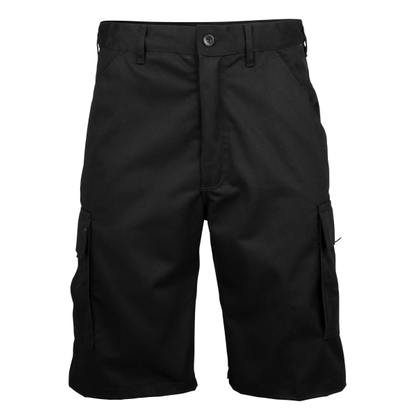 RTY Workwear Herr Bomull Cargo Shorts M Svart Black M