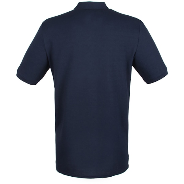 Henbury Herr Poloskjorta Modern Fit i Bomullspiké XXL Oxford Navy Oxford Navy XXL