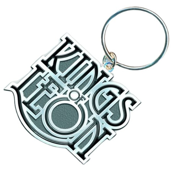 Kings Of Leon Scroll Enamel Logo Nyckelring One Size Svart/Grå Black/Grey One Size