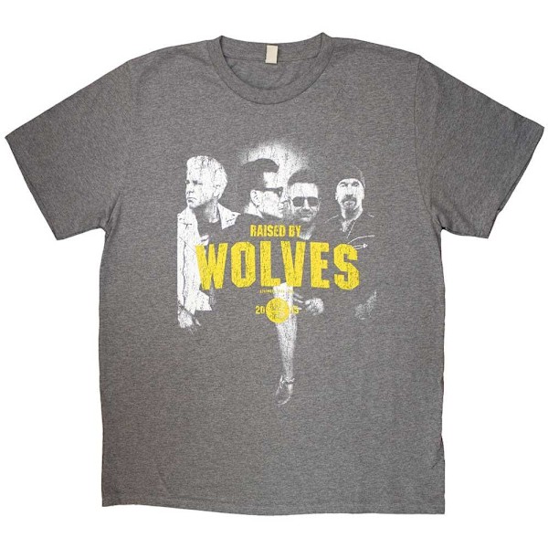 U2 Unisex Vuxen Raised By Wolves T-Shirt M Grå Grey M