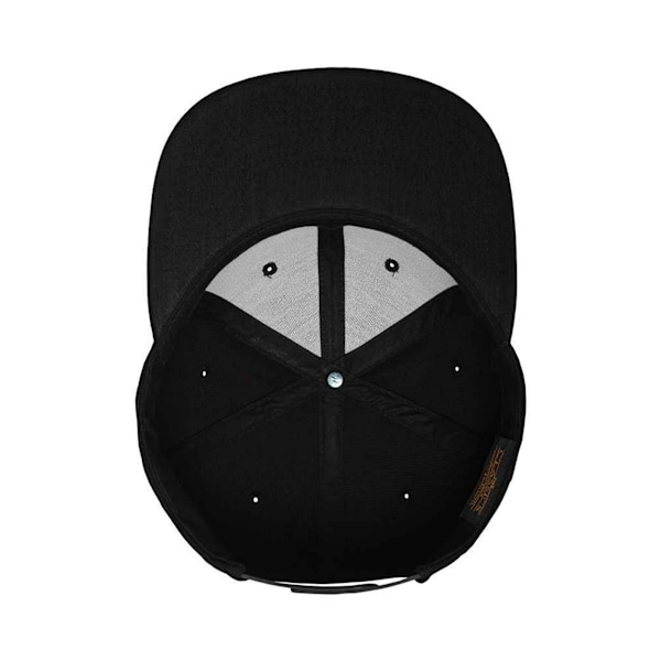 Flexfit Classic Snapback keps för män, One Size, svart/svart Black/Black One Size