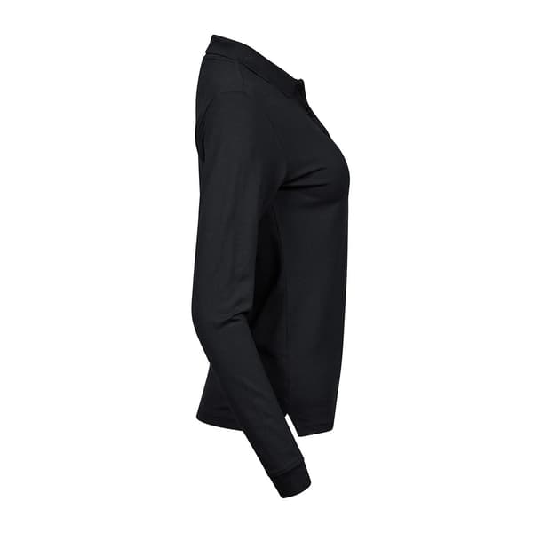 Tee Jays Dam/Dam Stretch Långärmad Pikétröja S Svart Black S