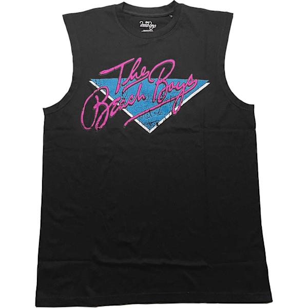 The Beach Boys Unisex Adult Retro Logo Tank Top S Black Black S