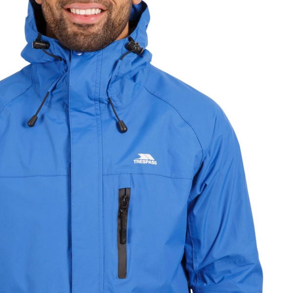 Trespass Mens Corvo Hooded Full Zip Vattentät Jacka/Coat XXS Blue XXS