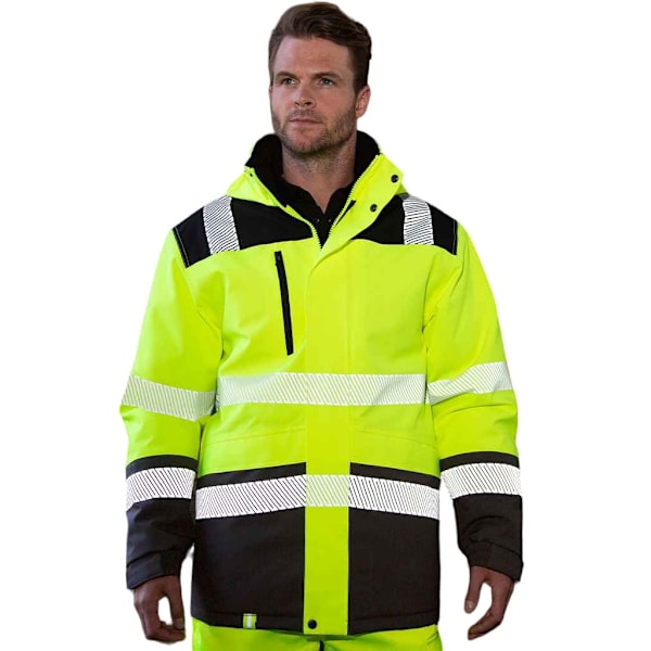SAFE-GUARD by Result Unisex Vuxen Extreme Tech Tryckbar Säkerhet Fluorescent Yellow/Black 4XL