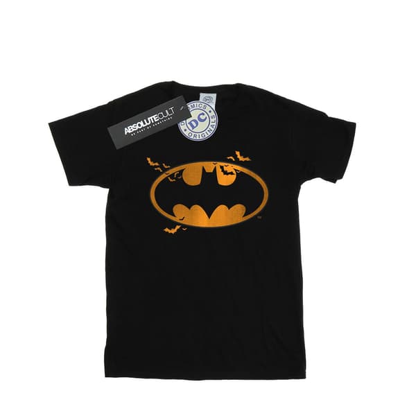 DC Comics Dam/Dam Batman Halloween Logotyp Bomull Boyfriend Black M