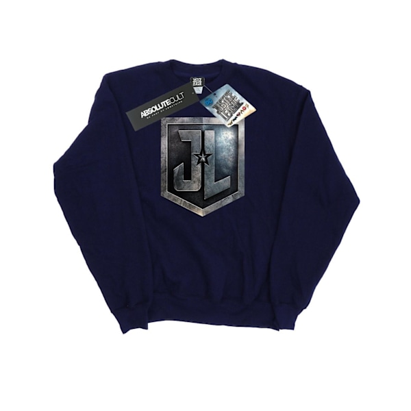 DC Comics Justice League Movie Shield Sweatshirt XXL Marinblå Navy Blue XXL