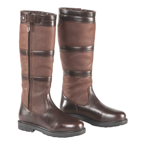 Moretta Dam/Dam Bella Läder Country Boots 5 UK Wide Bro Brown 5 UK Wide