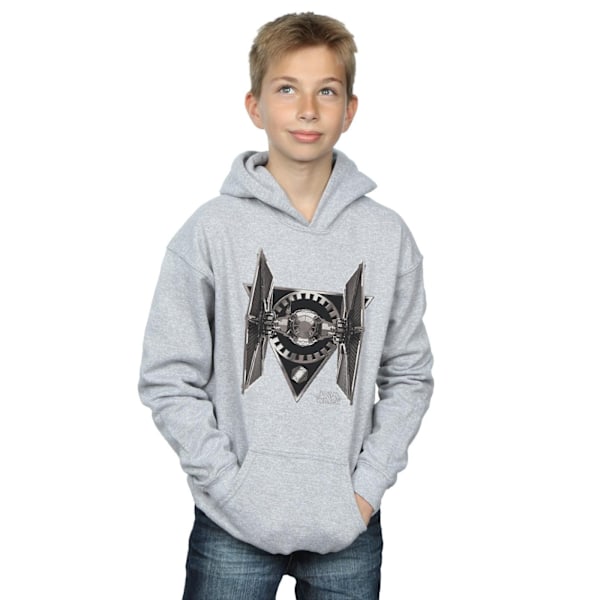 Star Wars Boys The Last Jedi TIE Fighter Hoodie 12-13 år Spo Sports Grey 12-13 Years