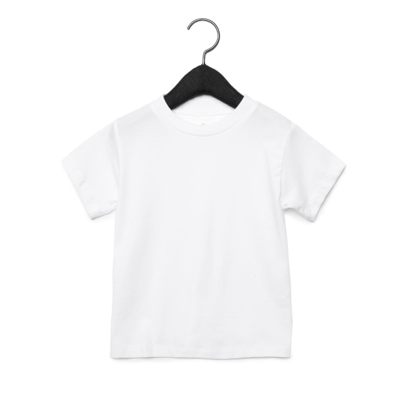 Canvas Barn T-shirt med rund hals, unisex, 5 år, vit White Age 5