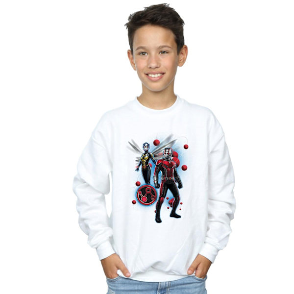 Marvel Boys Ant-Man And The Wasp Particle Pose Sweatshirt 9-11 White 9-11 Years