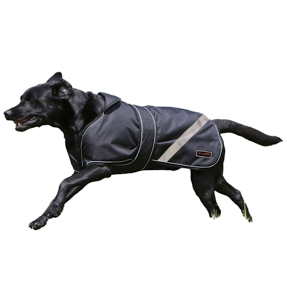 Firefoot 2-i-1 Vattentätt Reflexivt Hundtäcke 71cm Svart Black 71cm
