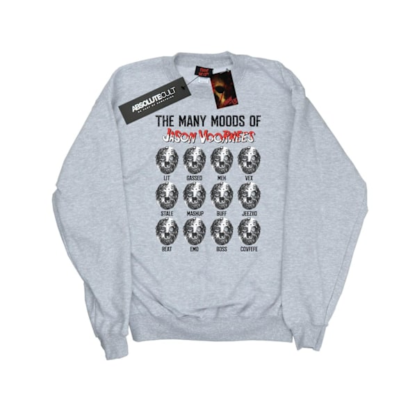 Fredag den 13:e Herr The Many Moods Of Jason Voorhees Sweatshirt XX Sports Grey XXL