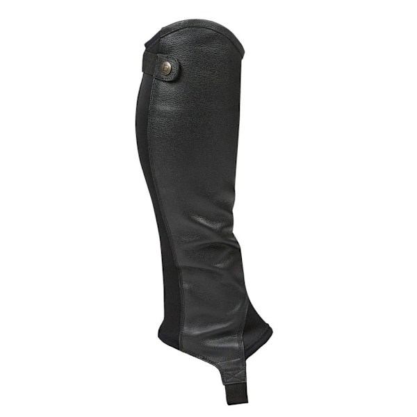 Dublin Fusion Läder Halvchaps Herrar Vuxen Liten Svart Black Adults Small
