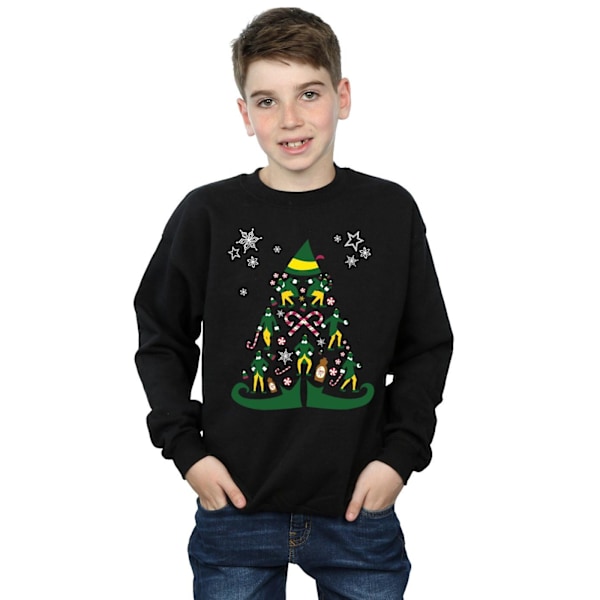 Elf Pojkar Julgran Tröja 7-8 År Svart Black 7-8 Years