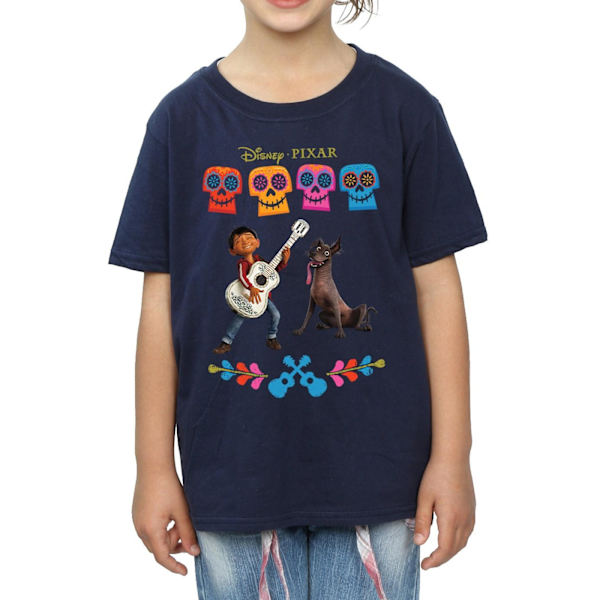 Coco Girls Miguel Logo Bomull T-shirt 9-11 år Marinblå Navy Blue 9-11 Years