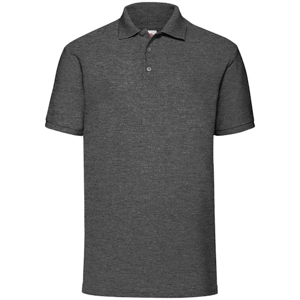 Fruit of the Loom Herr Poloshirt XXL Mörkgråmelerad Dark Heather Grey XXL