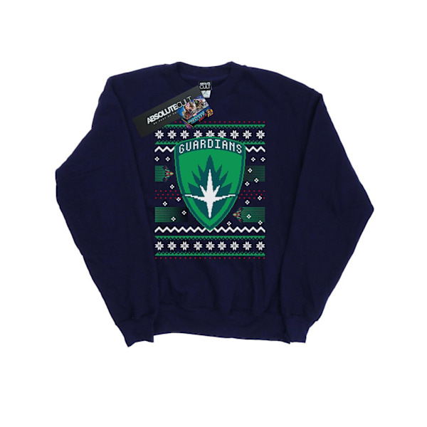 Marvel Herr Guardians Of The Galaxy Fair Isle Sweatshirt 3XL Marinblå Navy Blue 3XL