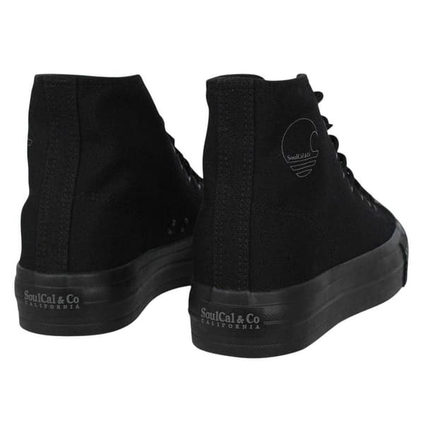 SoulCal Dam Canvas Högtoppad Platå Sneaker Black 5.5 UK