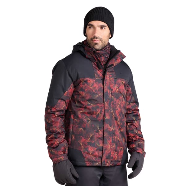 Mountain Warehouse Shadow II tryckt skidjacka för män 3XL Bright Bright Orange 3XL