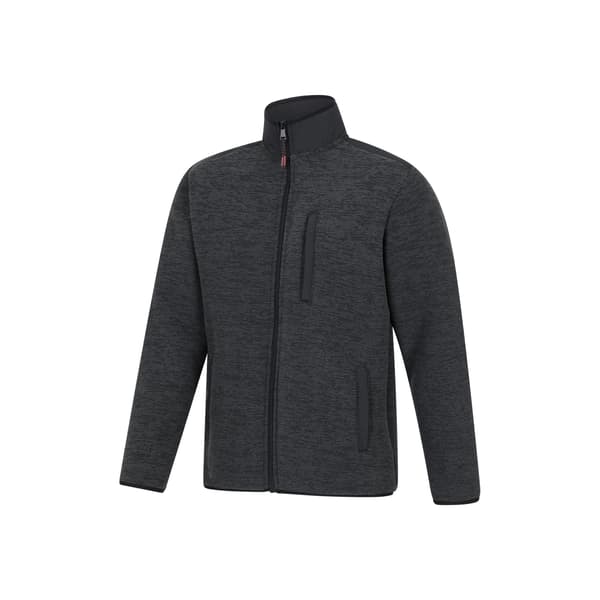 Mountain Warehouse Hayfield Heldragen Fleecejacka med Fuskpälsfoder för Herr Charcoal S