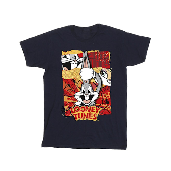 Looney Tunes Herr Bugs Kanin Comic Nyår T-shirt 4XL Marinblå B Navy Blue 4XL