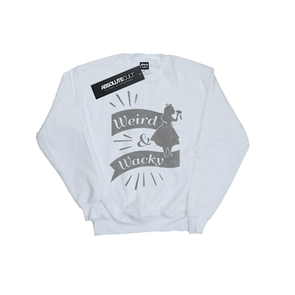 Disney Boys Alice In Wonderland Weird And Wacky Sweatshirt 7-8 White 7-8 Years