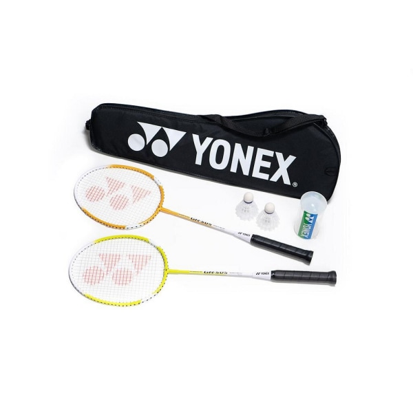 Set Badmintonset för 2 spelare (paket med 5) One Size Svart/Vit/Y Black/White/Yellow One Size