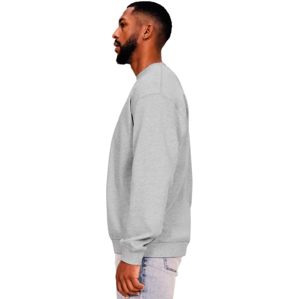 Casual Classics Herr Ringspun Bomull Oversized Sweatshirt L Hea Heather Grey L