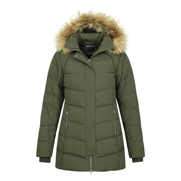 Mountain Warehouse Isla II Lång Dunjacka för Kvinnor/Dam 6 UK Dark Khaki 6 UK
